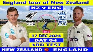 New Zealand vs England  NZ vs ENG  Day 4 of 3rd Test Match at Hamilton  Cricket Captain Live [upl. by Ladnik]