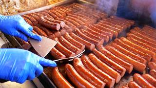 American Street Food  The BEST HOT DOGS in America [upl. by Hellman]