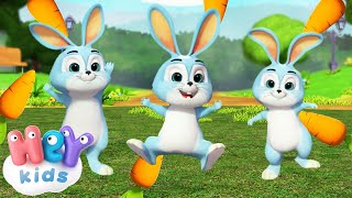 Sleeping Bunnies Hop Hop Hop 🐰 Song for Toddlers  HeyKids  Nursery Rhymes [upl. by Ocisnarf918]