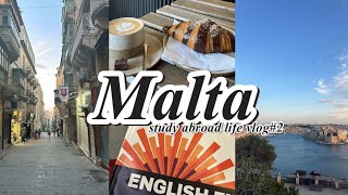 Malta🇲🇹マルタ語学留学vlog2 学校がある日の1日の生活風景 マルタmalta語学留学vlog [upl. by Anead504]