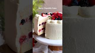 The Berry Chantilly Cake of your dreams soft moist and so berry yummy recipe cake berries 🍓 [upl. by Egide]