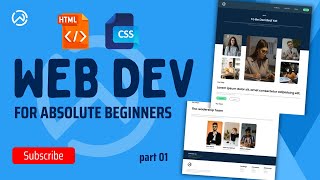 Learn How to Build a Simple Website with Just HTML and CSS  Beginner Guide part 01 [upl. by Lenra506]