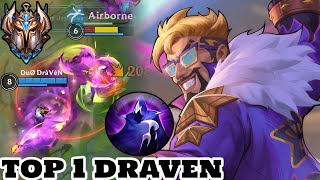 Wild Rift Draven  Top 1 Draven Gameplay Rank Challenger [upl. by Jdavie979]