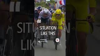 😬 The tension is high at the Tour de France tourdefrance cycling [upl. by Navonoj]