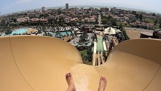 Spacemaker Water Slide at 100 kmh at Aqualandia [upl. by Zsolway]