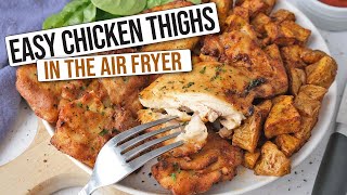 Air Fryer Chicken Thighs Quick amp Easy Recipe [upl. by Emiline526]