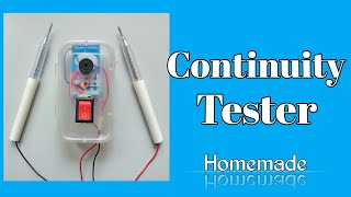 How to make a continuity tester  Homemade continuity tester [upl. by Nodnarbal]