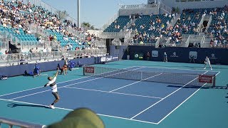 Kyrgios v Bublik Court Level View 60FPS HD Miami Open 2019 R2 [upl. by Attenoj]