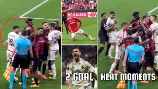 bayer leverkusen vs roma  Paredes Goal And Angry Moments [upl. by Neelyt]