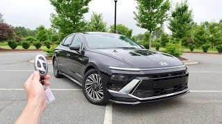 2024 Hyundai Sonata Hybrid Limited Start Up Walkaround Test Drive and Review [upl. by Zeeba]