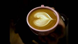 Latte art training Heart video collection 라떼아트 하트 모음 [upl. by Hanny]