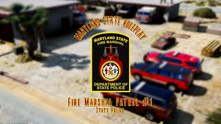 Maryland State Roleplay  Fire Marshal Patrol [upl. by Ecienaj497]