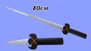 RETRACTABLE SWORDOrigami Paper Sword [upl. by Aitnauq801]