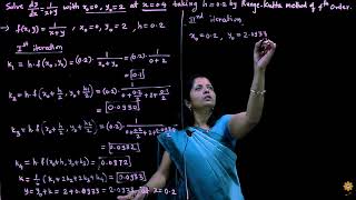 Runge kutta Method of fourth order  Example 2  Applied Mathematics  PCE  Prof Archana Ingole [upl. by Ainer]