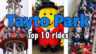 Top 10 rides at Tayto Park  Meath Ireland  2022 [upl. by Hanid]