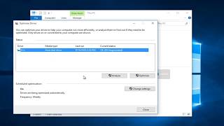 How To Optimize and Defragment Any Drive In Windows 10 [upl. by Genie]