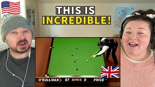 Americans React to Ronnie OSullivan  Fastest 147 in Snooker History [upl. by Uokes]