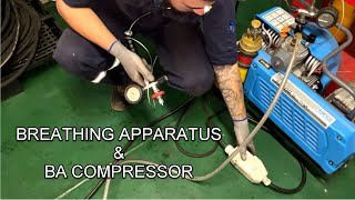 Breathing Apparatus How to refill BA Compressor Junior II [upl. by Eymaj]