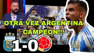 ASI NARRO MEXICO ARGENTINA CAMPEON DE LA COPA AMERICA ARGENTINA 1 COLOMBIA 0 [upl. by Reivad]