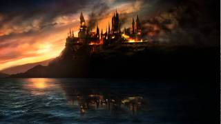 Harry Potter and the Deathly Hallows  Burning Hogwarts [upl. by Ahsirahc]