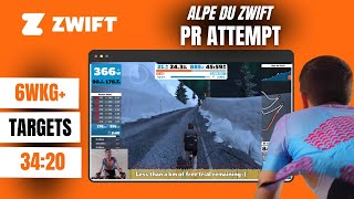 🔴 Ed Laverack Vs Alpe du Zwift PR  Time to beat  3420 set in April 2020 [upl. by Jess]