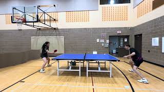 Hynek vs Zhuoran Table Tennis [upl. by Eibber]