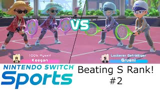 Beating an S0 rank  Road to S Rank 2 Switch Sports Tennis [upl. by Annodam647]