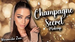 Champagne Secret Makeup  WERONIKA ZOŃ x PIECZONKA [upl. by Ahsuoj897]