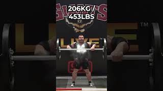 Eddie Hall World Record Axle press 216kg [upl. by Sower]