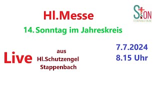 HlMesse I Live aus Hl Schutzengel Stappenbach I 14 Sonntag im Jahreskreis [upl. by Okimik569]