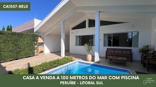 Casa a venda a 100 metros do mar com piscina em Peruibe  Regina Guerreiro Imóveis [upl. by Farron]