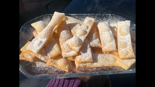 CHIACCHIERE FRAPPE BUGIE DI CARNEVALE Ricetta veloce [upl. by Atsirhcal246]