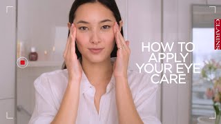 How to apply your eye care  Clarins [upl. by Rj]