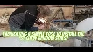 51 CHEVY WINDOW SEALMAKING A TOOL FOR EASIER INSTALL [upl. by Virgina]