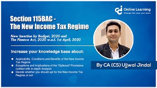 Section 115BAC  The New Income Tax Regime [upl. by Sabba859]