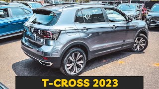 VW TCROSS 2023 COMFORTLINE  O QUE MUDA [upl. by Rofotsirk922]