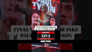 Final Weigh in for Paul vs Tyson just wrapped up  Shorts [upl. by Hsina]