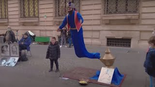 Secret revealed Genie Magic Lamp levitation trick floating man trick [upl. by Peg996]