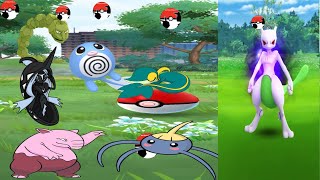 Shiny Mewtwo and Shinies in Wild Part 1 pokemongo pokemon gameplay [upl. by Michigan364]