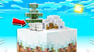 ICE CITY ON ONE MINECRAFT BLOCK EP 6 [upl. by Spragens]