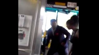 Bus Driver Uppercuts Female Passenger Video [upl. by Nael599]