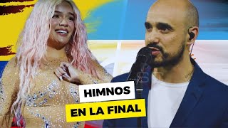 HIMNOS ARGENTINA  COLOMBIA  FINAL COPA AMERICA 2024  reaccion en vivo [upl. by Ettenor]