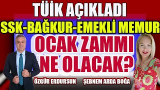 Tüik Açıkladı SSKBAĞKUREmekli Memur Ocak Zammı Ne Olacak [upl. by Statis]