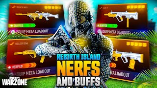 TOP META Loadout NERFS and BUFFS REBIRTH ISLAND [upl. by Fabria]