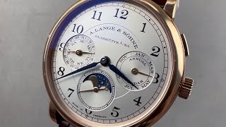 A Lange amp Sohne 1815 Annual Calendar 238032E A Lange Watch Review [upl. by Llaccm]