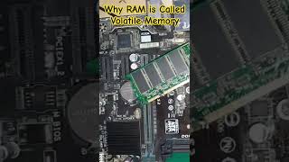 Why RAM is Called Volatile Memory computer randomaccessmemories computermemory computershorts [upl. by Elttil]