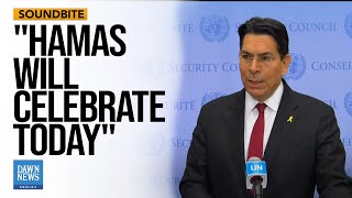 Todays UNSC Resolution Nothing Short Of A Betrayal Israeli Envoy Danny Danon  Dawn News English [upl. by Miriam]