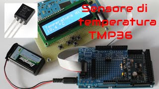 Arduino DUE  Uso sensore di temperatura TMP36 [upl. by Lyram]