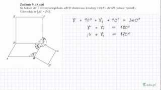 Zadanie 9 Matura maj 2010 PR Planimetria [upl. by Brantley]