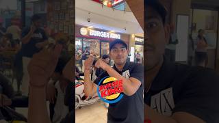 Burger King VS Burger Singh burger challenge 🤤😱 yumvloger foodchallenge burgerking versus yt [upl. by Attaynik]